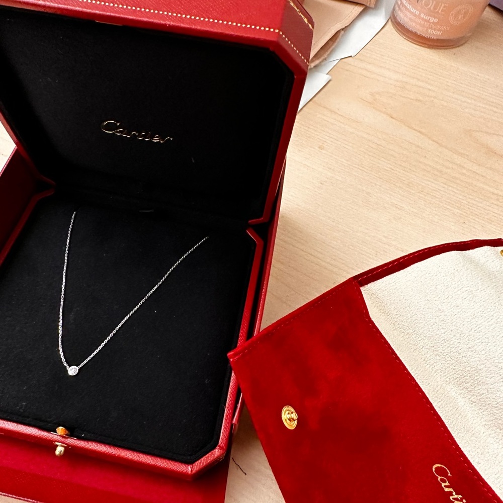 18k White Gold D'amour xs necklace (LIKE NEW)